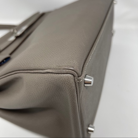 ✈️sold✈️Hermes Kelly35 Etoupe leather bag - Picture 11 of 16